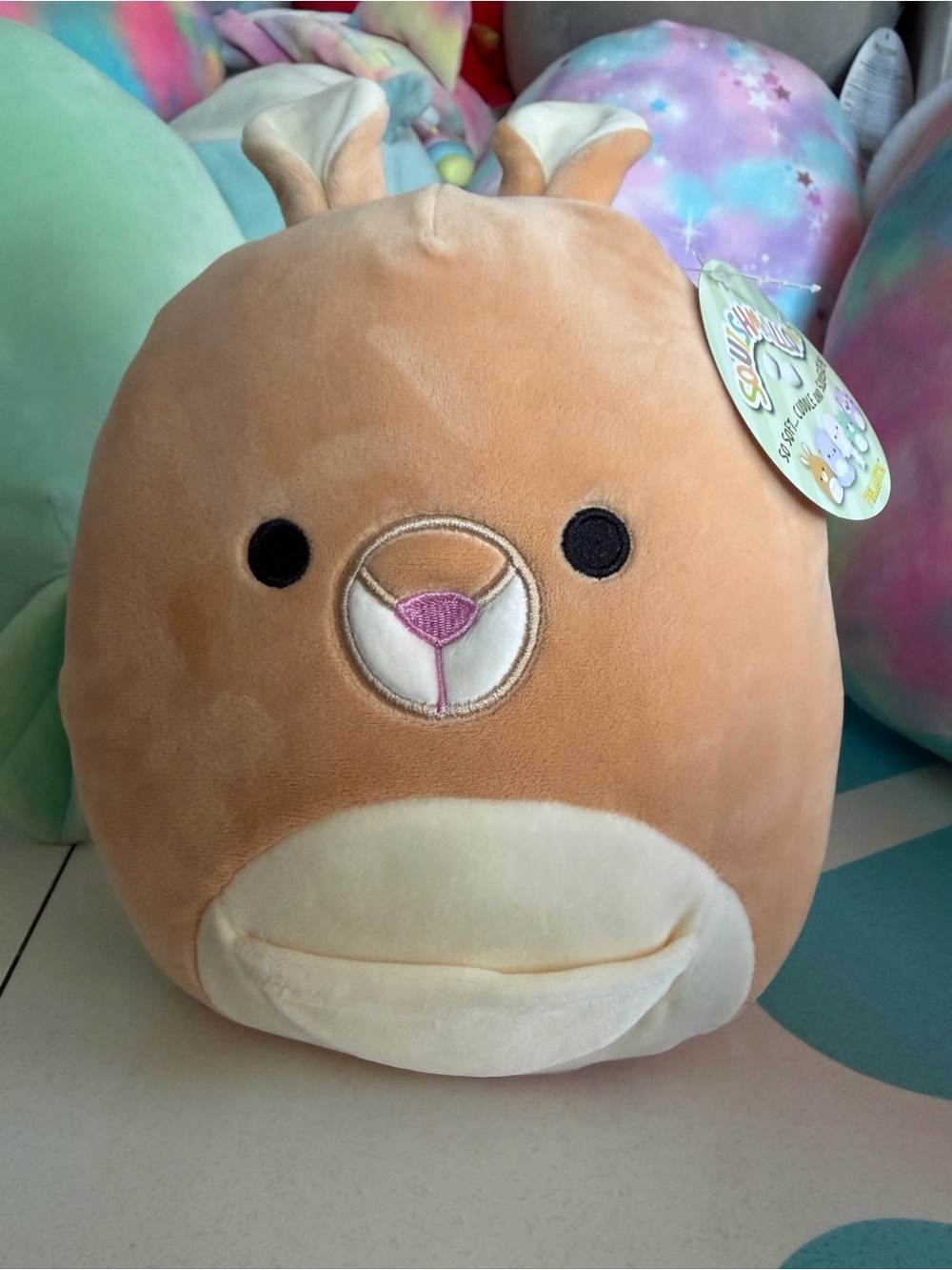 Squishmallows Keeley the Kangaroo 8” - Soft Embroidered Face - NWT